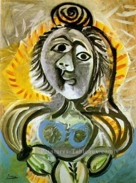  fauteuil - Femme au fauteuil 1970 cubiste Pablo Picasso